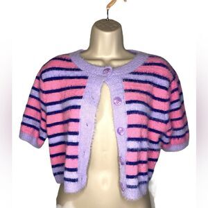 NWT Beivy  fussy top pink/purple  size M SUPER CUTE SUPER SOFT